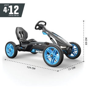 Kart à pédales RALLY APX BLUE Berg