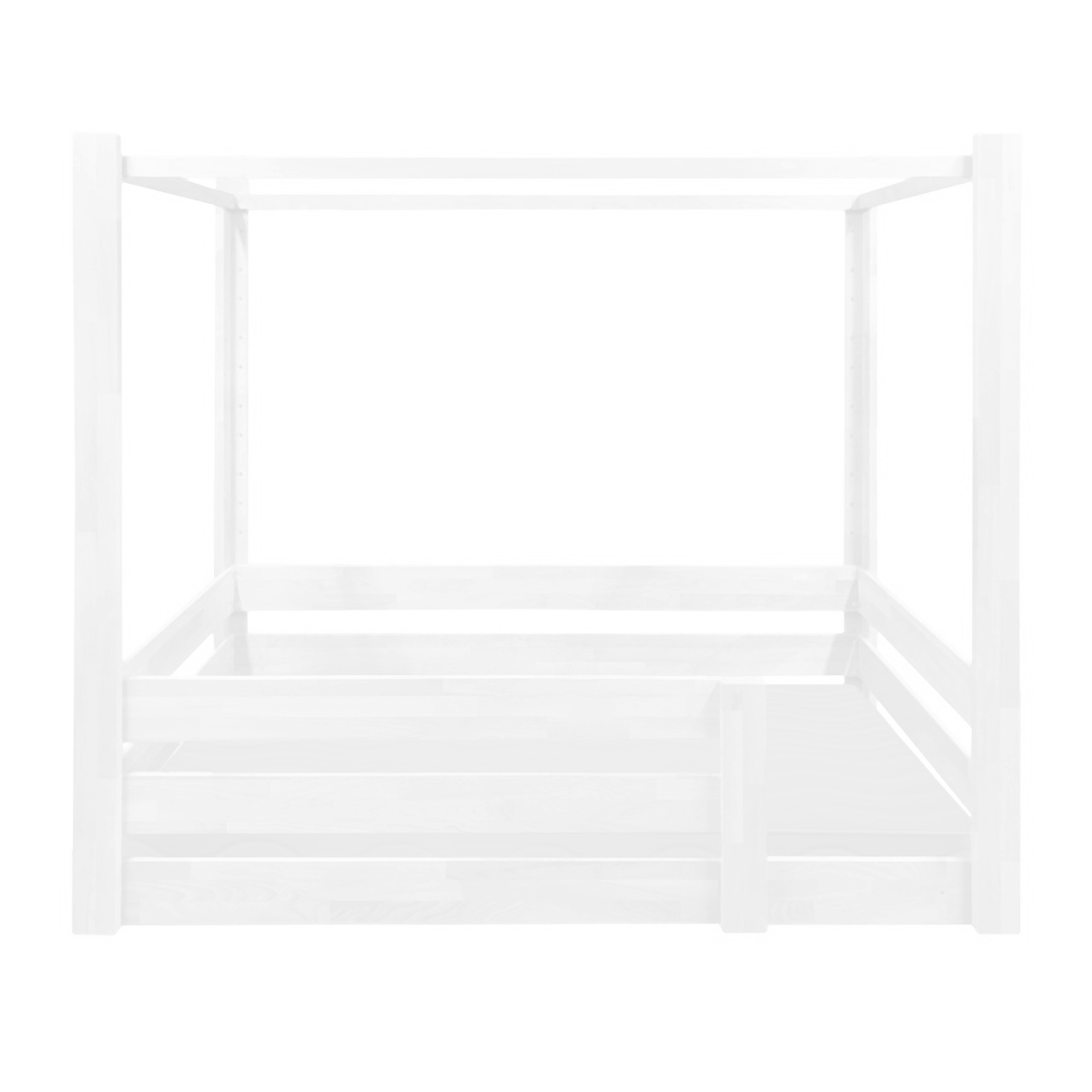 Kit de sécurité Montessori pour lit évolutif 90x200cm 7 en 1 échelle frontale DESTYLE de Breuyn laqué blanc