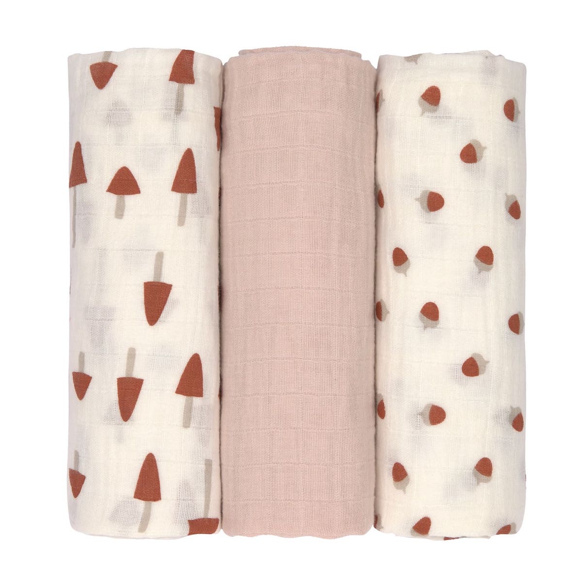 Langes 85x85cm LITTLE FOREST Laessig powder pink