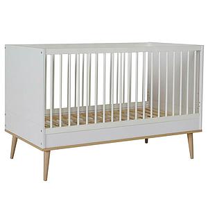 Lit 70x140cm FLOW Quax Chêne naturel-blanc