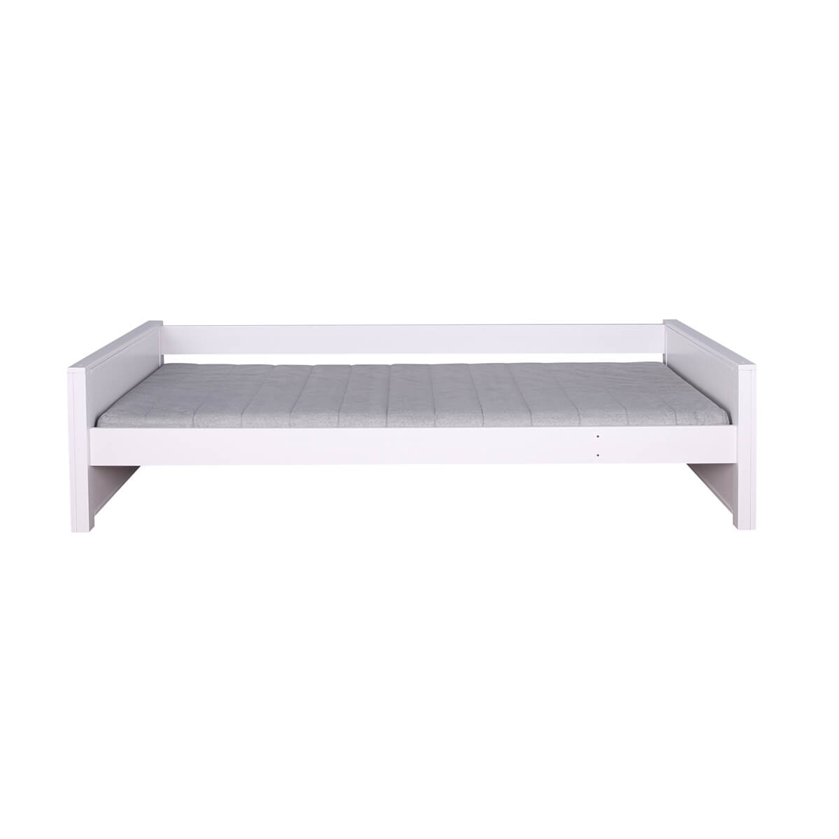 Lit 90x200cm KASVA hêtre laqué blanc