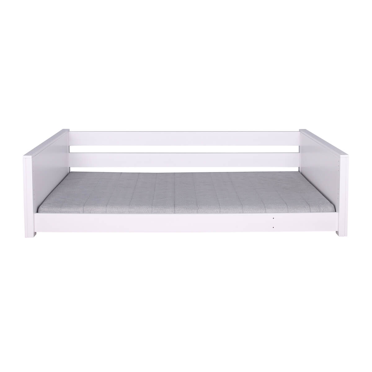 Lit au sol Montessori 90x200cm KASVA hêtre laqué blanc