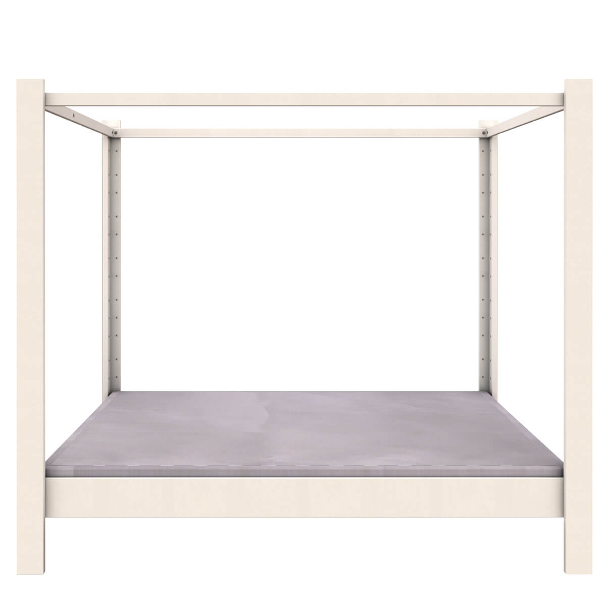 Lit baldaquin 140x200cm DESTYLE de Breuyn blanchi