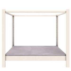 Lit baldaquin 140x200cm DESTYLE de Breuyn blanchi