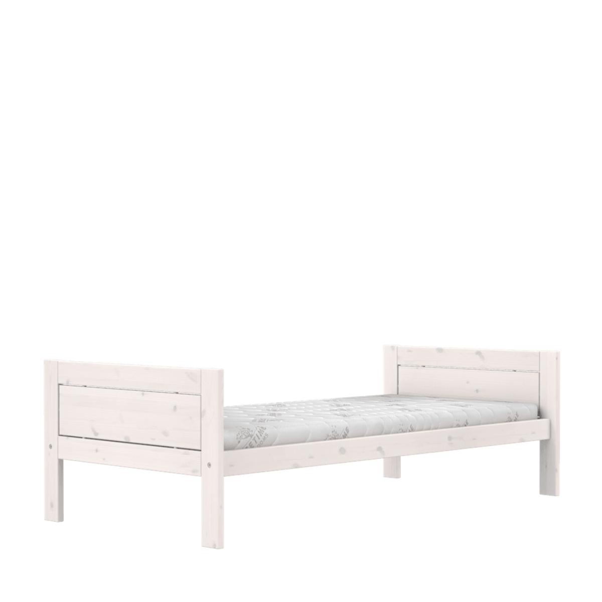 Lit bas 90x200cm DE LUXE Lifetime blanchi
