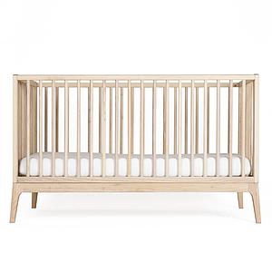 Lit bébé KERA en frêne avec top Straight-pieds Pure
