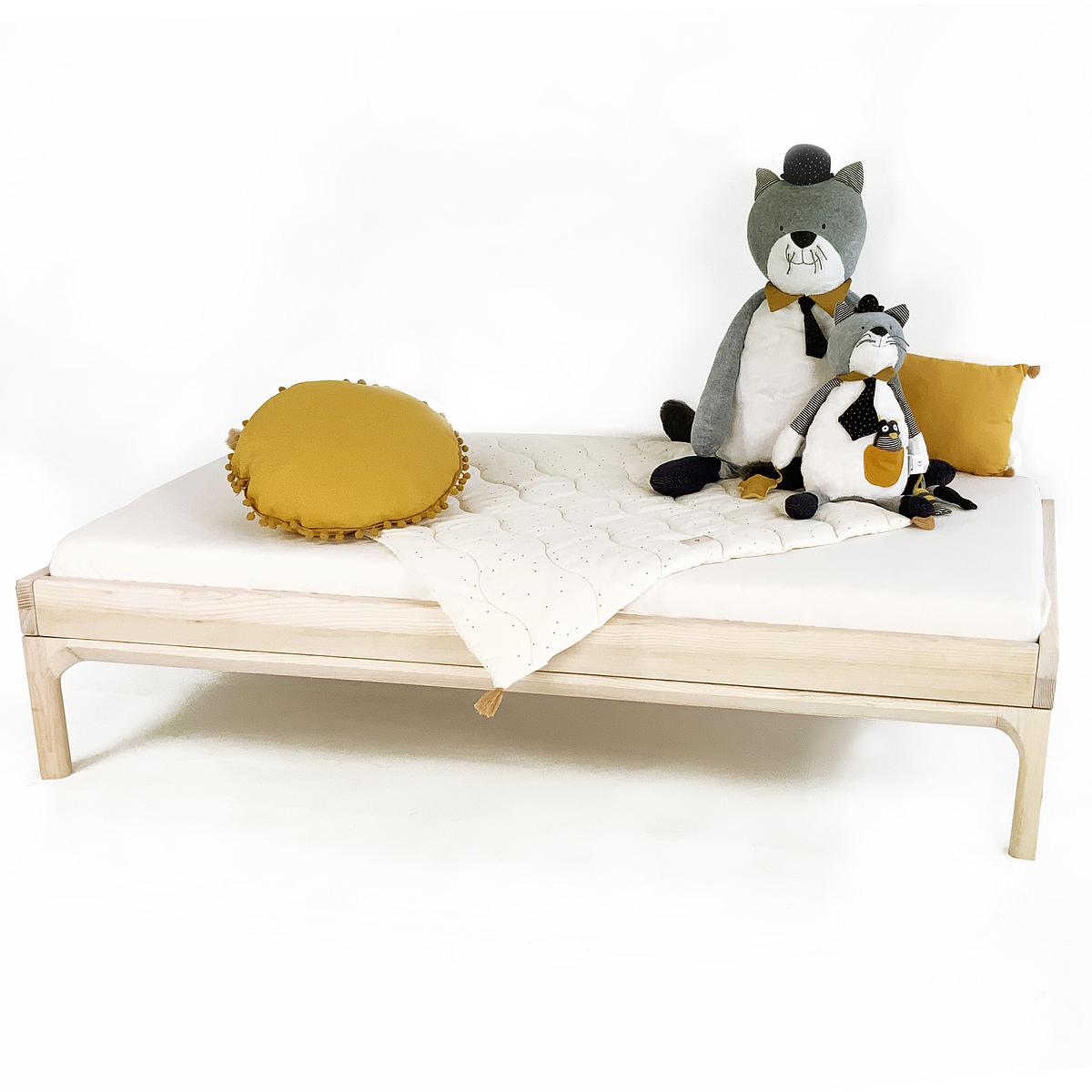 Lit-canapé junior KERA en frêne pieds Bevel