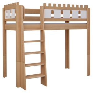 Lit Château mezzanine DELUXE de Breuyn naturel-blanchi
