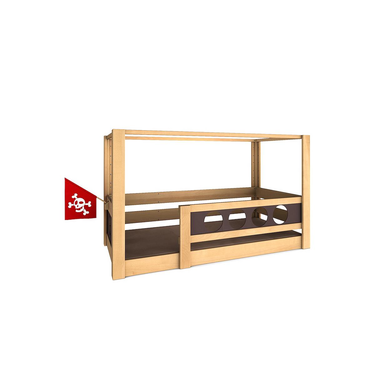 abitare | Lit évolutif baldaquin 90x200cm Pirate abitare | Lit évolutif baldaquin 90x200cm Pirate
