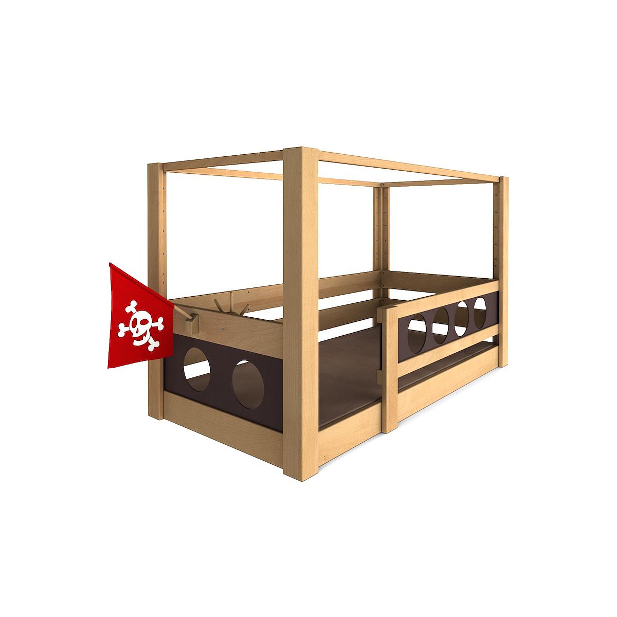 abitare | Lit évolutif baldaquin 90x200cm Pirate abitare | Lit évolutif baldaquin 90x200cm Pirate