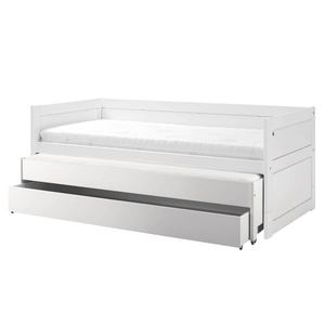 Lit gigogne-tiroir 90x200cm sommier DE LUXE Lifetime blanc