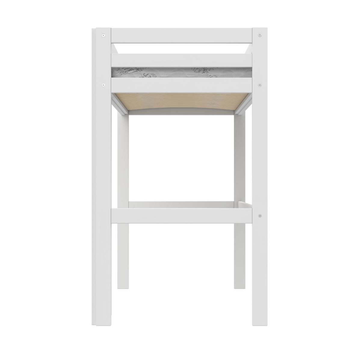 Lit haut 90x200cm ELEMENTS Lifetime blanc