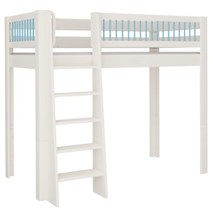 Lit Kubu mezzanine DELUXE de Breuyn blanchi-bleu