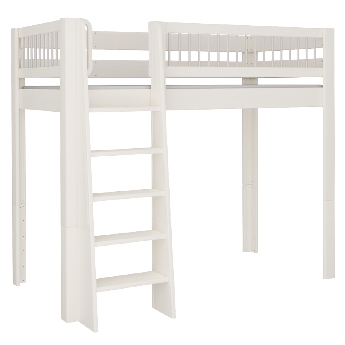 Lit Kubu mezzanine DELUXE de Breuyn blanchi-gris