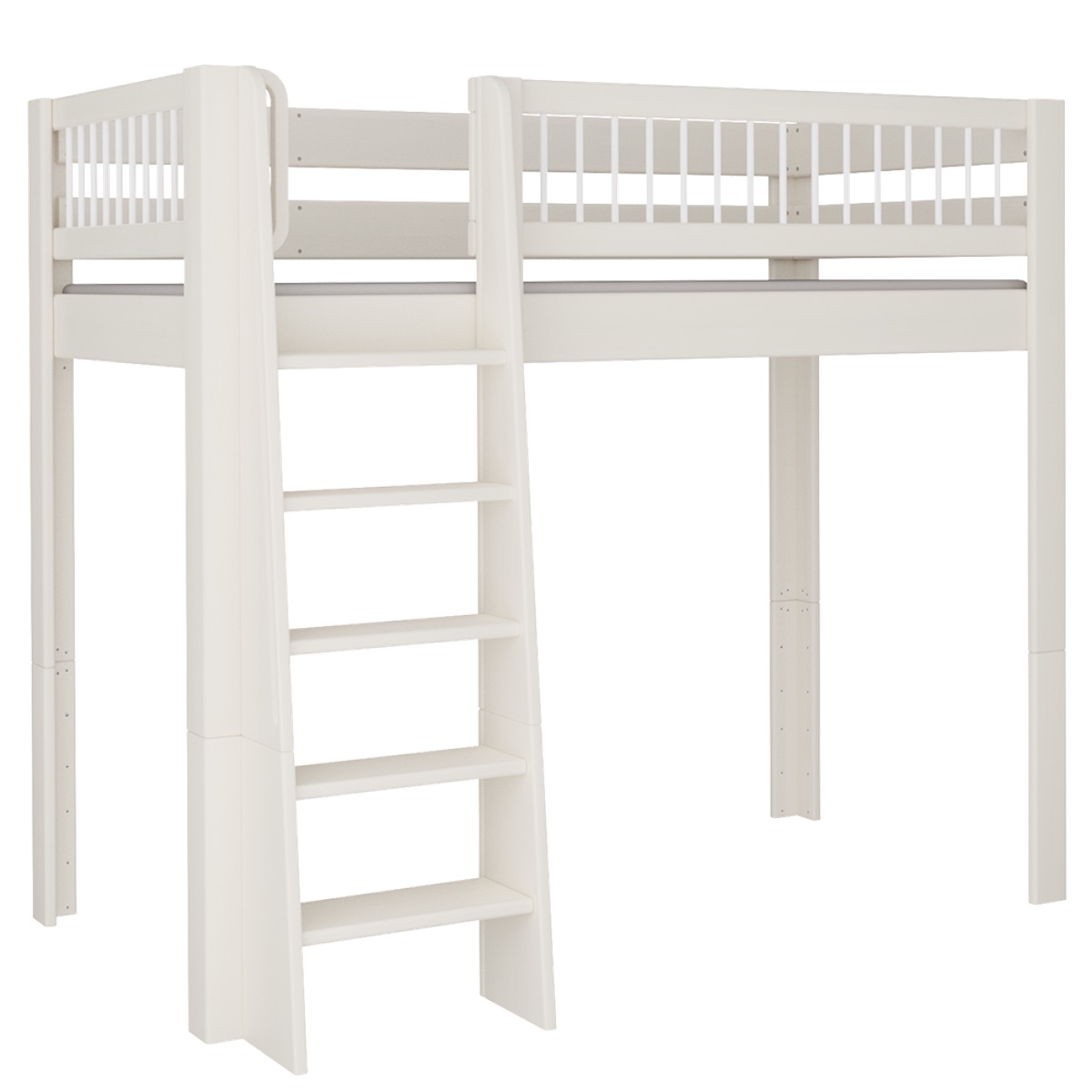 Lit Kubu mezzanine DELUXE de Breuyn blanchi