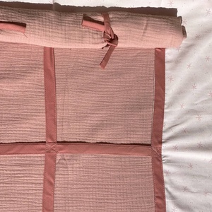 Lit mezzanine cabane KASVA textiles Bobble pink