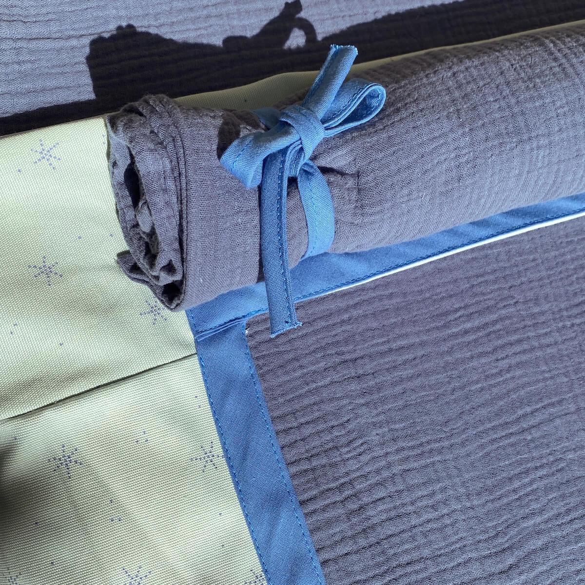 Lit mezzanine KASVA textiles Bobble green-blue