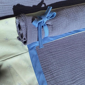 Lit mezzanine KASVA textiles Bobble green-blue