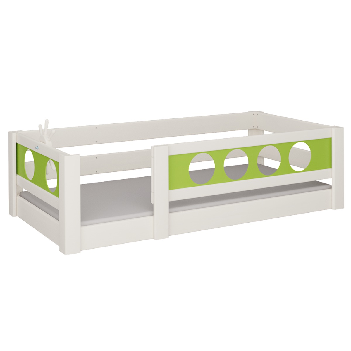 Lit Pirate bas DELUXE de Breuyn blanchi-vert