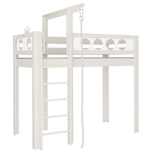 Lit Pirate mezzanine corde DELUXE de Breuyn blanchi