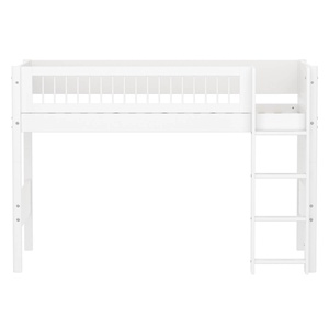 Lit semi-haut 90x200cm WHITE Flexa F.Wht.Str.Ladder Crossbars