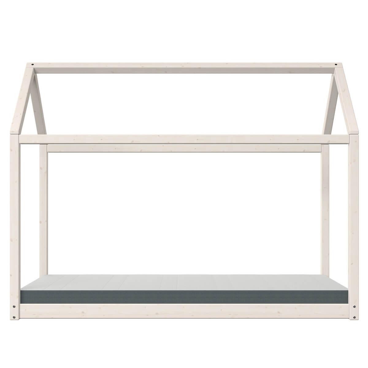 Lit simple 200x90cm COTTAGE Flexa blanchi