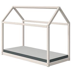 Lit simple 200x90cm COTTAGE Flexa blanchi