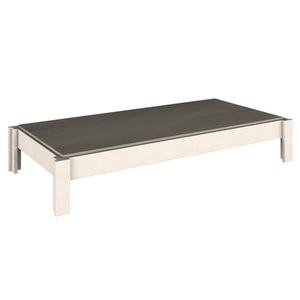 Lit simple 90x200cm DESTYLE de Breuyn blanchi