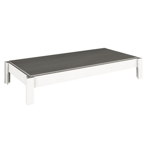 Lit simple 90x200cm DESTYLE de Breuyn laqué blanc