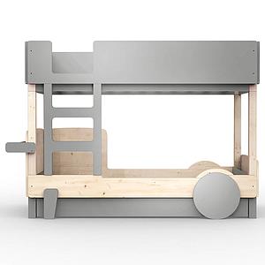 Lit superposé 90x190cm DISCOVERY Mathy by Bols gris ciment
