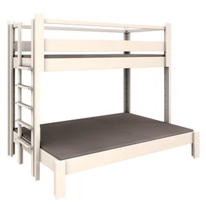 Lit superposé Twin-over-full 90+140x200cm DESTYLE de Breuyn blanchi