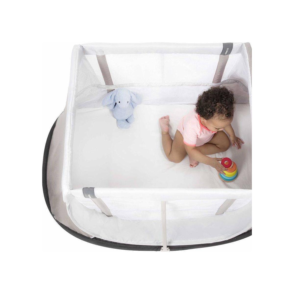 Lit voyage bébé AEROMOOV gris roche Abitare Kids
