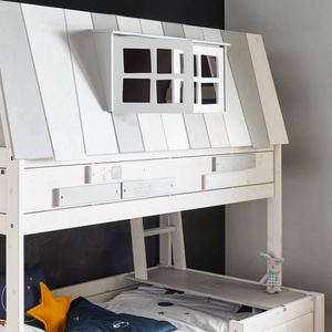 Lits évolutifs cabane 140x200cm LUXE HANGOUT Lifetime blanc