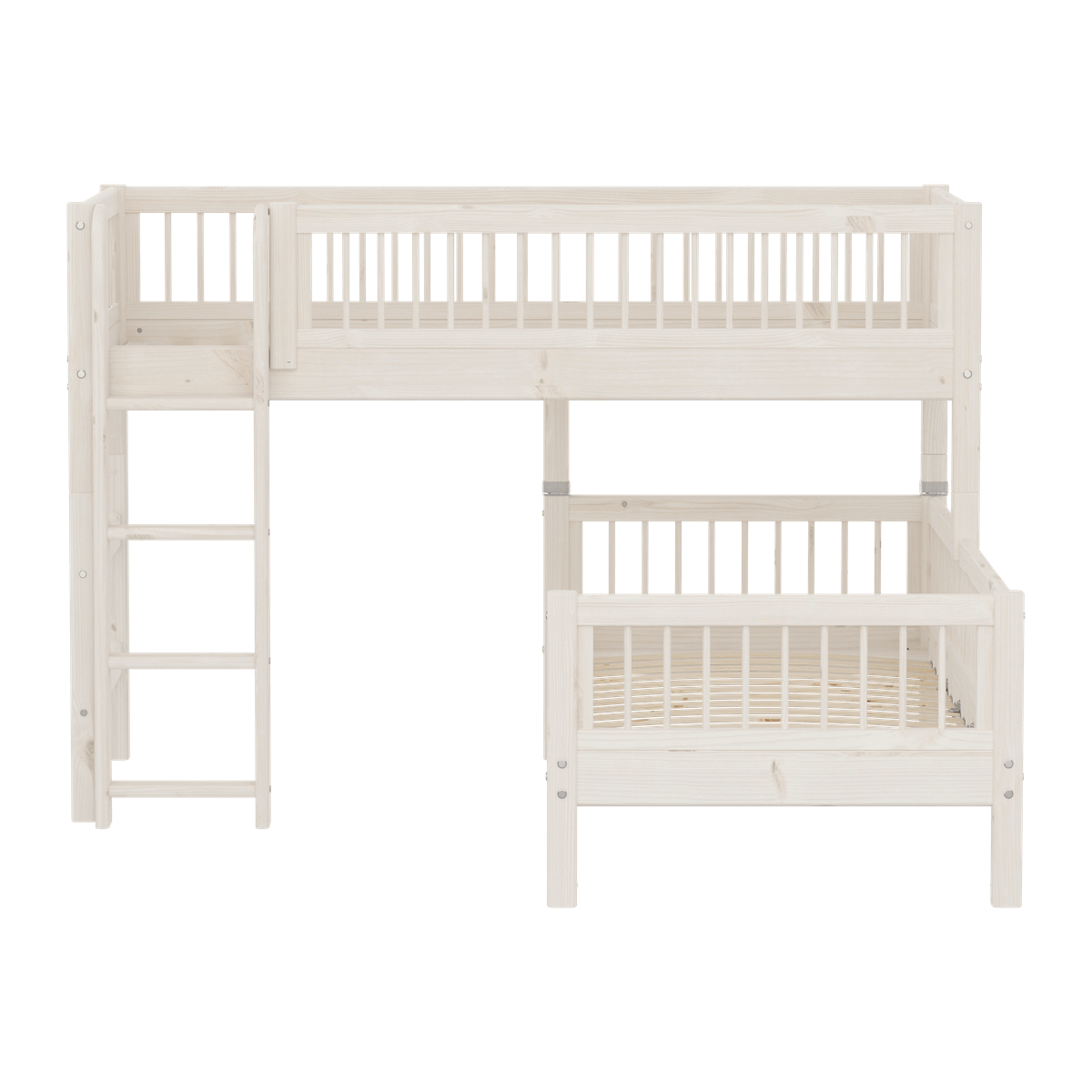 Lits superposés combiné CLASSIC Flexa blanchi