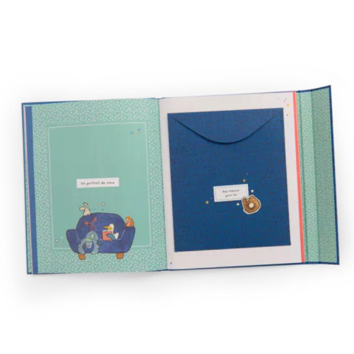 Livre de naissance Puce & Pilou (80 pages) Moulin Roty