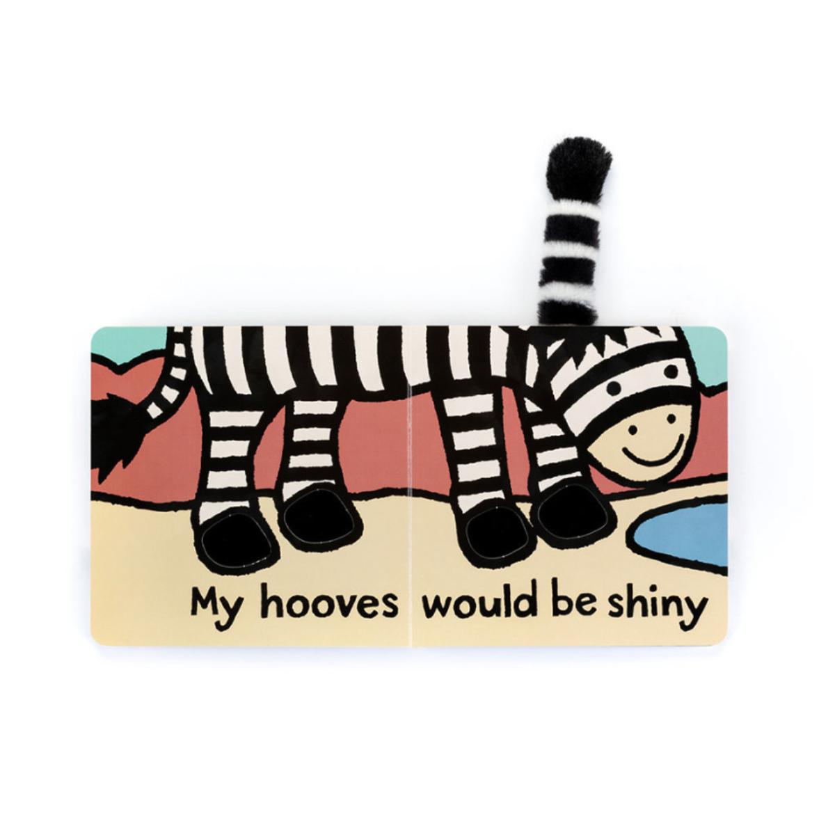 Livre If I were a Zebra Board Book Jellycat