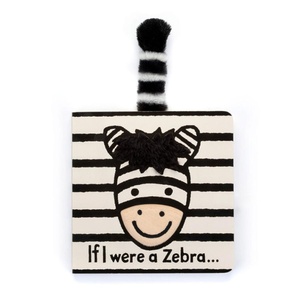 Livre If I were a Zebra Board Book Jellycat