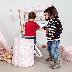 Panier à jouets enfant ÉTOILE ROSE Abitare Kids