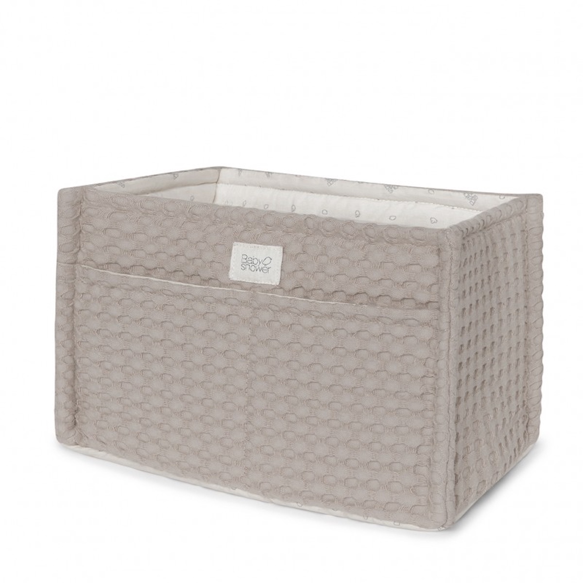 Panier garde-couches BIG. Babyshower gofre latte