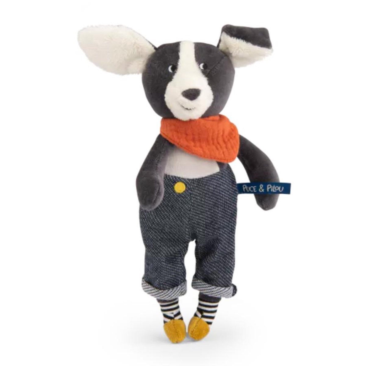 Peluche chien Puce bleu Puce & Pilou Moulin Roty