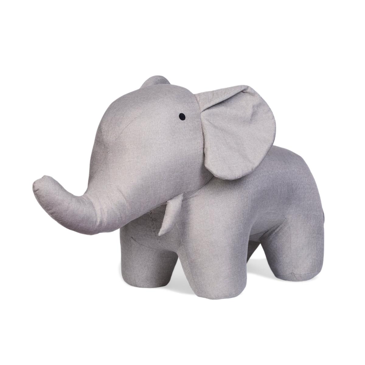 Peluche-pouf ELEPHANT linen grey Childhome