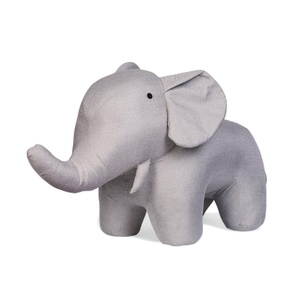 Peluche-pouf ELEPHANT linen grey Childhome