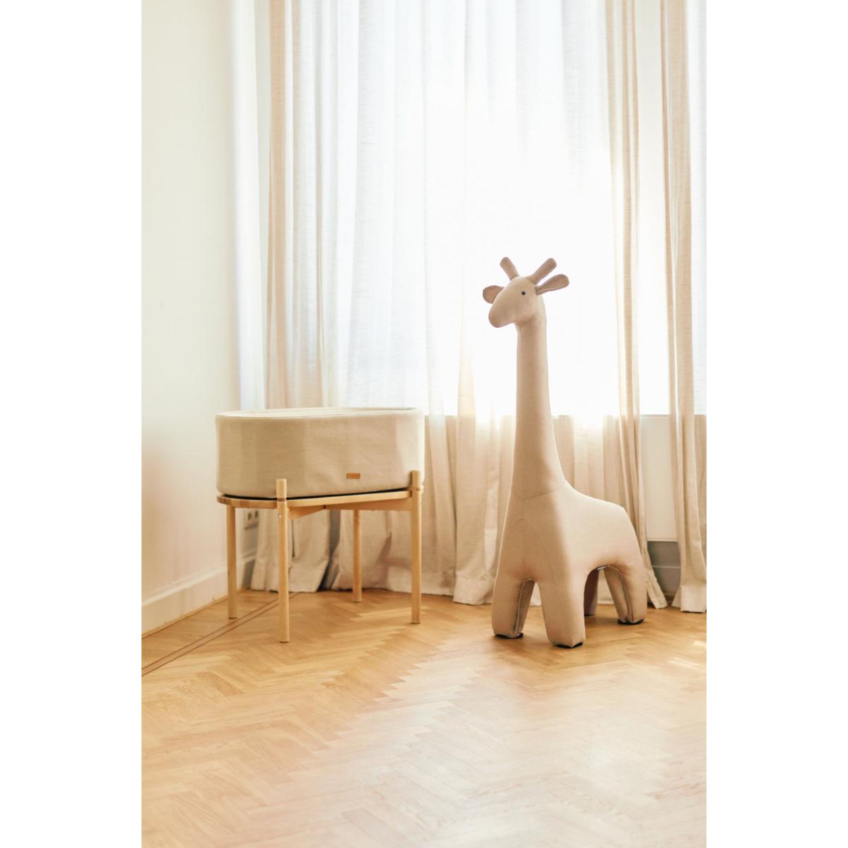Peluche-pouf GIRAFE Linen beige Childhome