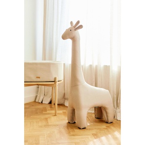 Peluche-pouf GIRAFE Linen beige Childhome