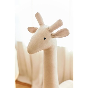 Peluche-pouf GIRAFE Linen beige Childhome