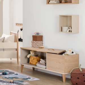 Petit meuble MILA & BEN Paidi Beige cashmere-bois scandinave