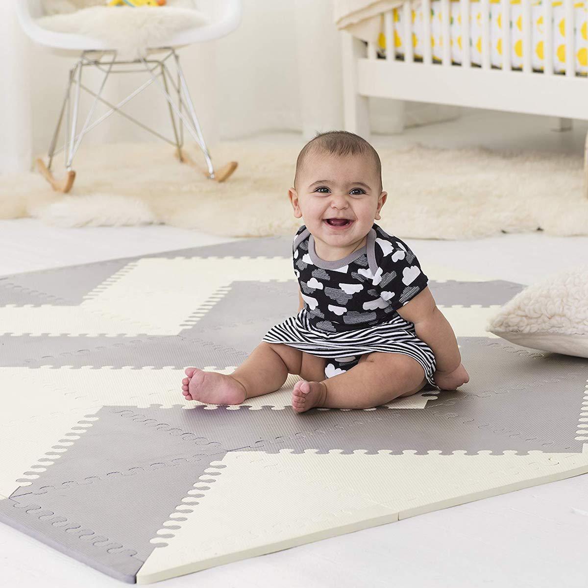 Playspot Tapis De Jeu En Mousse Skip Hop Gris Creme Abitare Kids