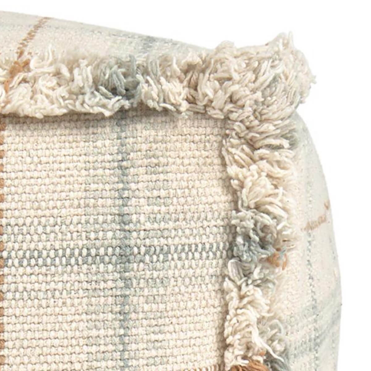 Pouf 40x40x20cm HANDLOOM Wouf wouf Lorena Canals blue sage