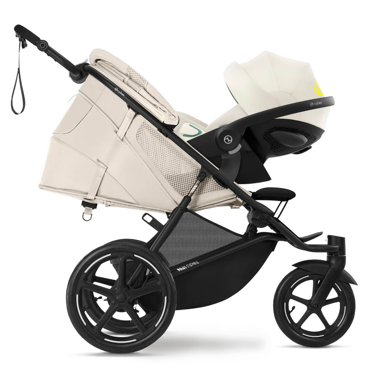 Poussette AVI SPIN BLK Cybex Seashell Beige light beige
