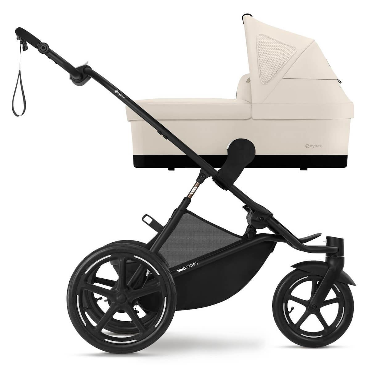 Poussette AVI SPIN BLK Cybex Seashell Beige light beige